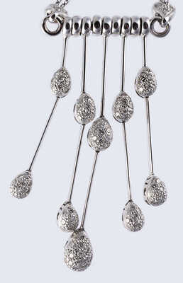 Колье с бриллиантами из золота 750 пробы, общим весом 14,79 грамма